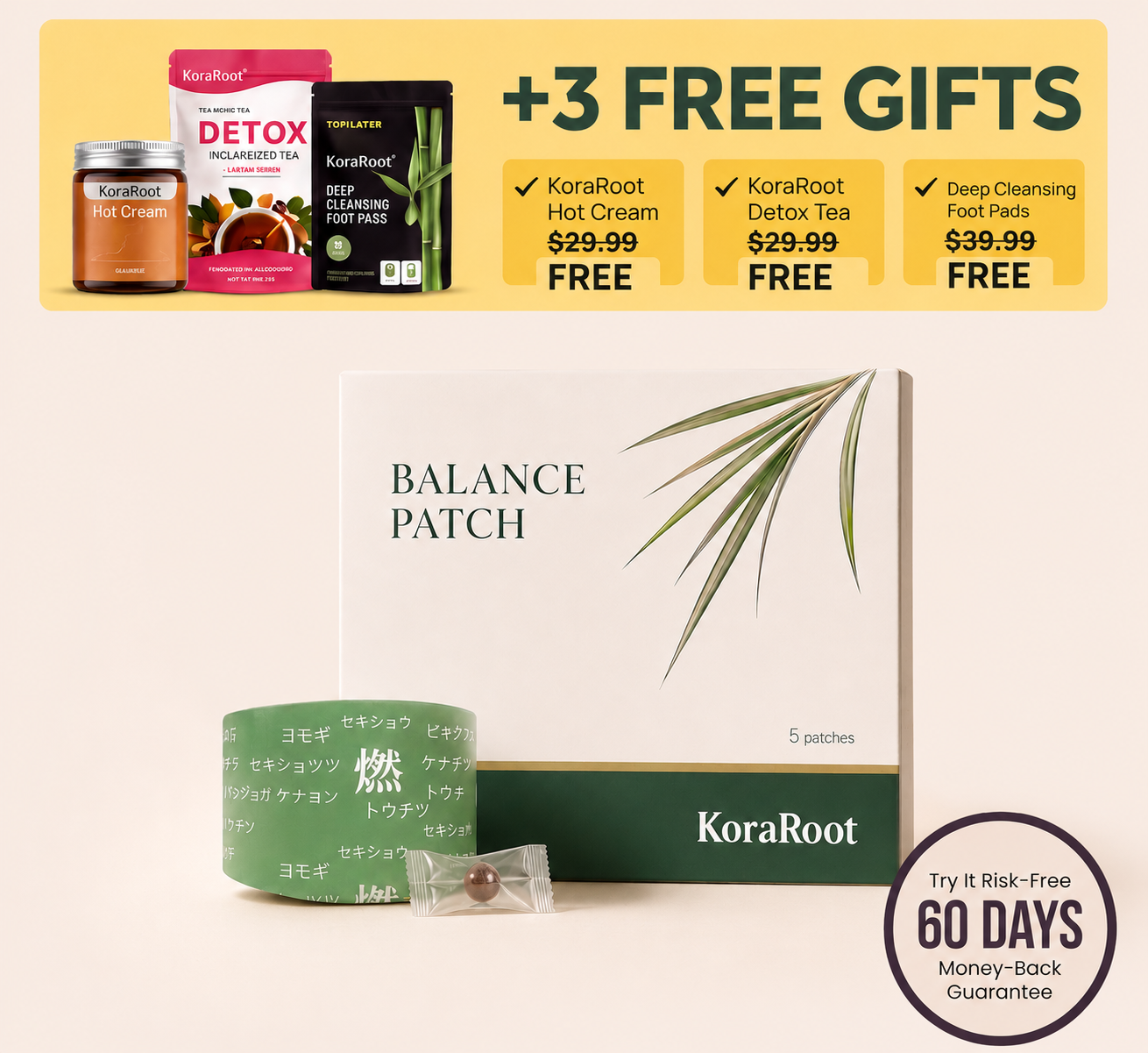 Koraroot™ - Japanese Herbal Balance Patch