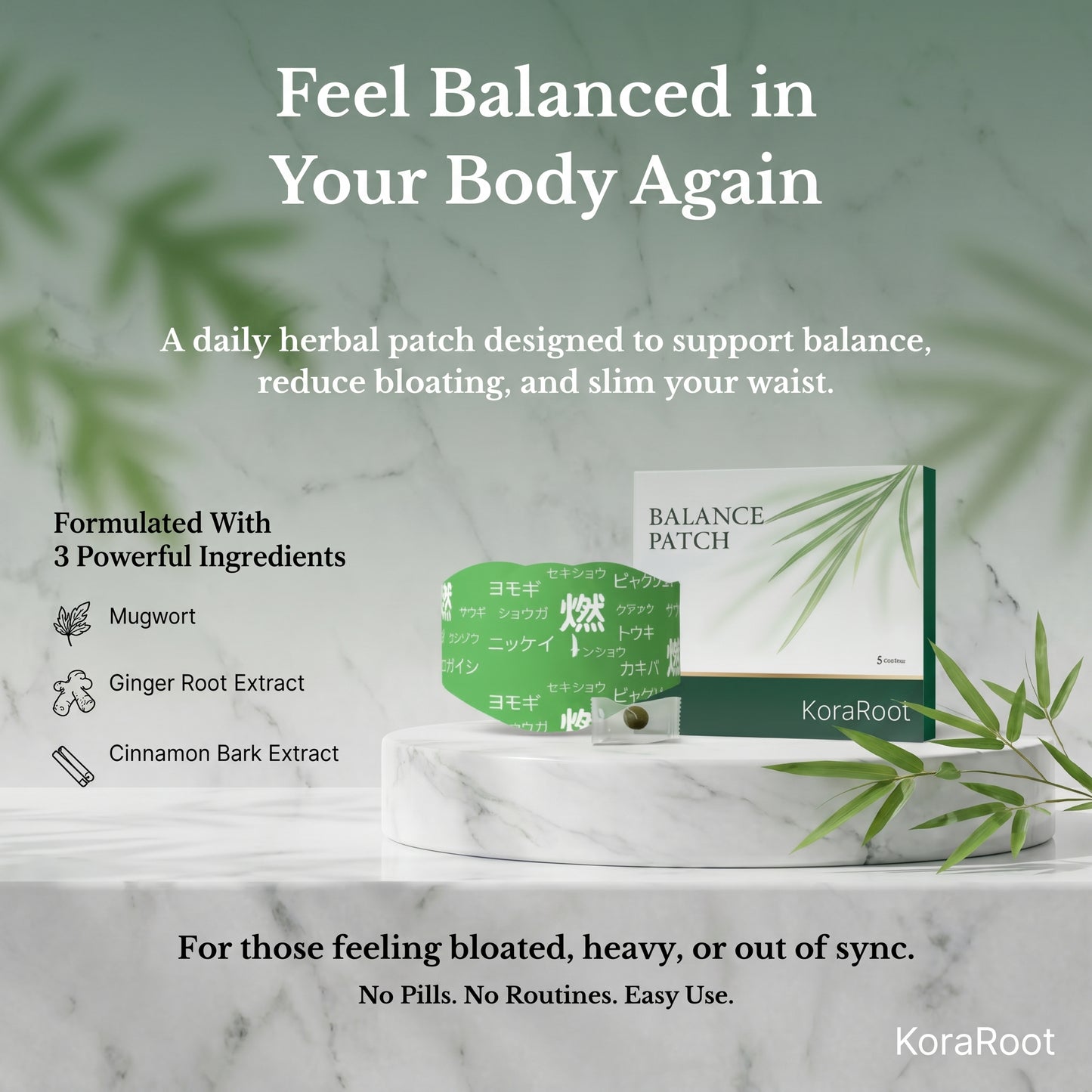 Koraroot™ - Japanese Herbal Balance Patch